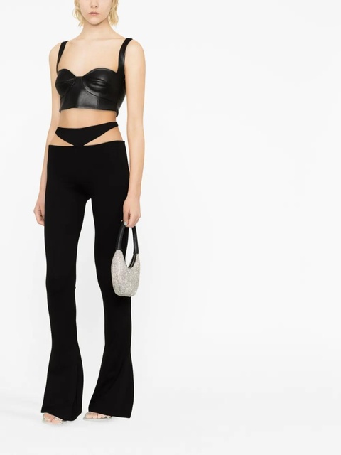 The Attico cut-out flared trousers - Black - zdjęcie produktu nr 2