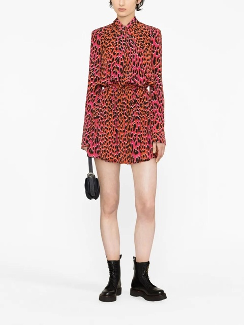 Zadig&Voltaire animal-print silk minidress - Red - zdjęcie produktu nr 2