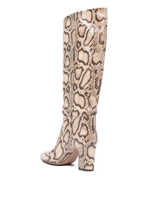 Paris Texas 80MM python print calf leather boots - Neutrals - zdjęcie produktu nr 2