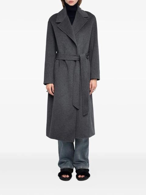 Zadig&Voltaire Meli belted coat - Grey - zdjęcie produktu nr 2