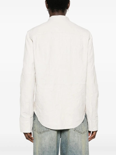 Zadig&Voltaire crinkled leather overshirt - Neutrals - zdjęcie produktu nr 1