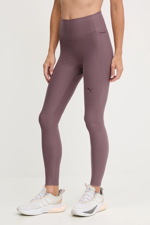 Puma legginsy treningowe kolor fioletowy gładkie 527452 - zdjęcie produktu nr 2