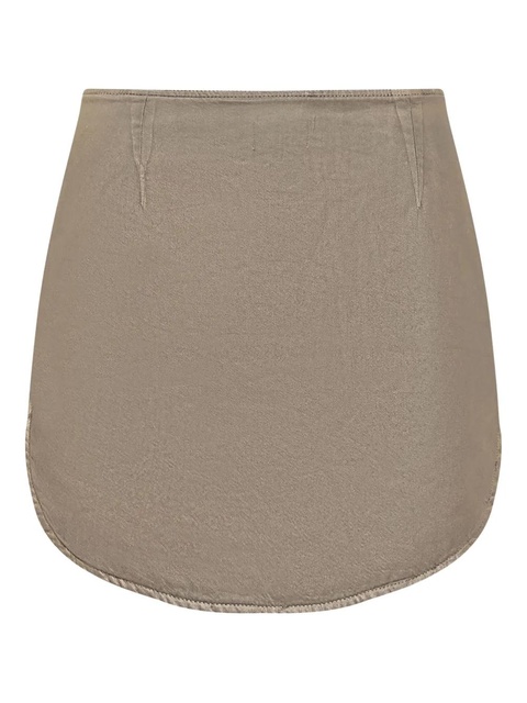 Diesel logo-plaque asymmetric skirt - Neutrals - zdjęcie produktu nr 2