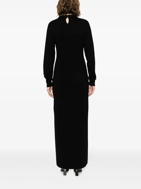 Rabanne knitted long-sleeve long dress - Black - zdjęcie produktu nr 2