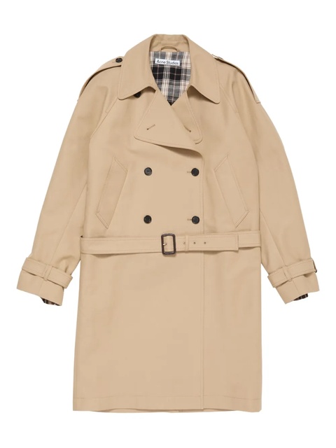 Acne Studios double-breasted belted trench coat - Neutrals - zdjęcie produktu nr 1