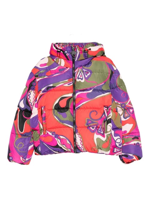PUCCI abstract-print puffer jacket - Purple - zdjęcie produktu nr 2