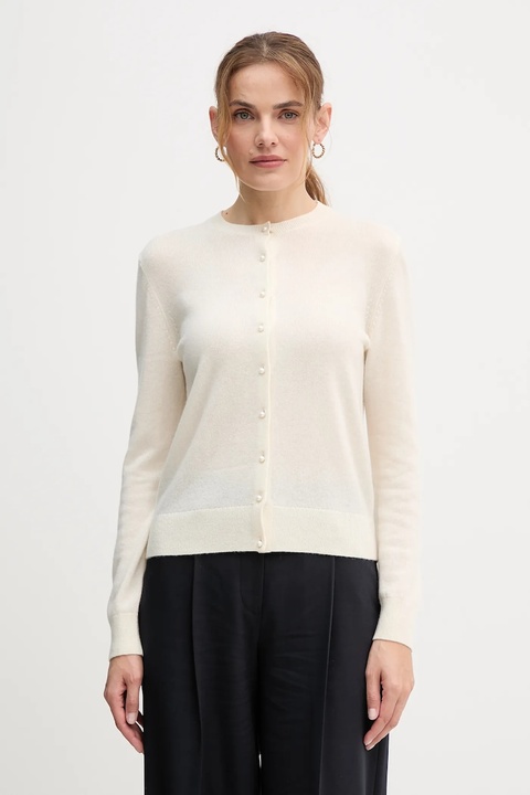 United Colors of Benetton kardigan kaszmirowy damski kolor beżowy 1033D502A - zdjęcie produktu nr 1