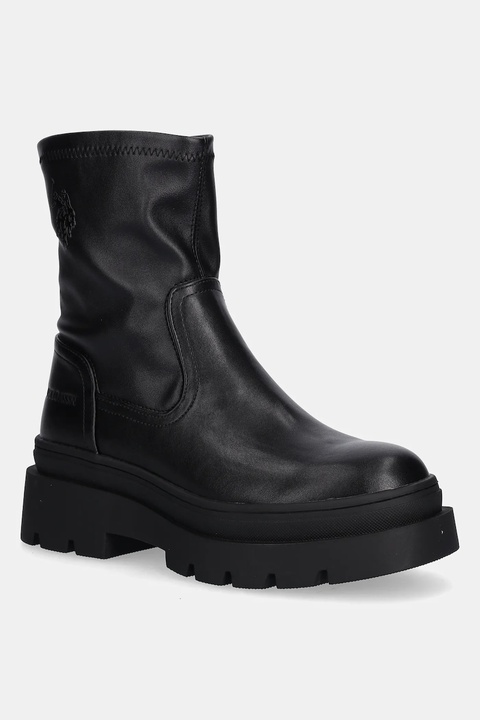 U.S. Polo Assn. botki SHONA002 damskie kolor czarny na platformie lekko ocieplone SHONA002W/EY1 - zdjęcie produktu nr 1