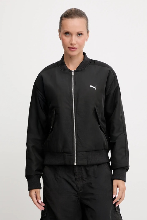 Puma kurtka bomber kolor czarny przejściowa 632168 - zdjęcie produktu nr 1