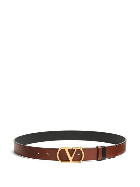 Valentino Garavani VLogo leather belt - Brown - zdjęcie produktu nr 1