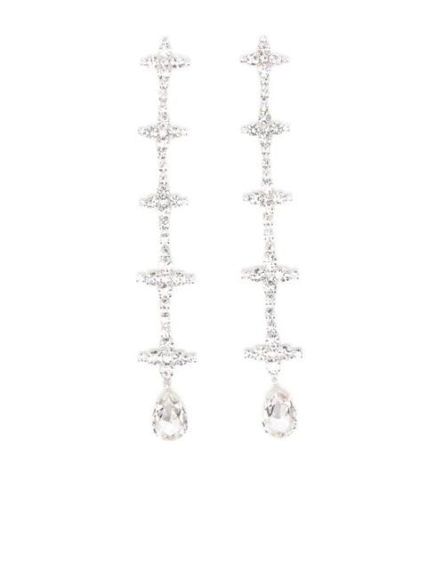 Magda Butrym cross drop earrings - Silver - zdjęcie produktu nr 1
