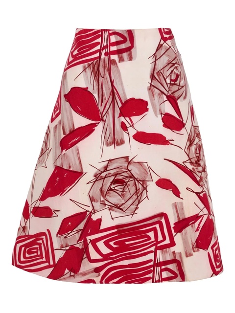 Marni floral-print skirt - Pink - zdjęcie produktu nr 1
