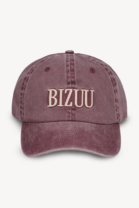 Bizuu czapka z daszkiem bawełniana ZANE kolor czerwony ZANE BORDOWY - zdjęcie produktu nr 2