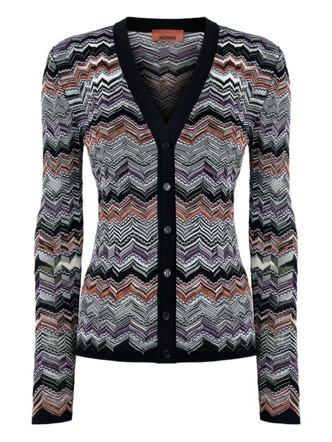 Missoni chevron-pattern cardigan - Multicolour - zdjęcie produktu nr 1