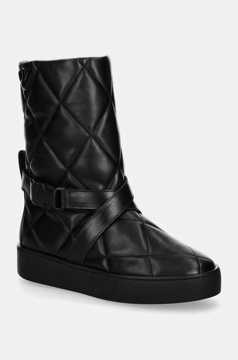 Emporio Armani śniegowce kolor czarny X3N186 XF817 00002 - zdjęcie produktu nr 1
