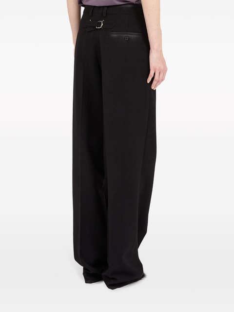 Maison Margiela straight-leg gabardine wool trousers - Black - zdjęcie produktu nr 2