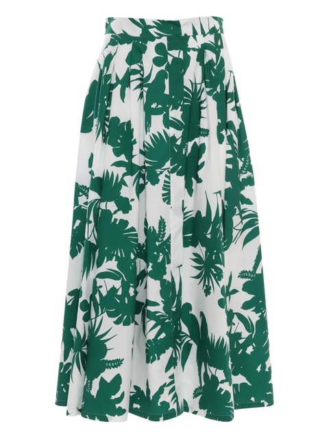 Max Mara floral-print midi skirt - Green - zdjęcie produktu nr 2