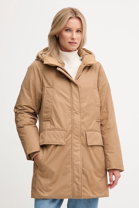 Tommy Hilfiger kurtka kolor brązowy zimowa WW0WW46533 - zdjęcie produktu nr 1
