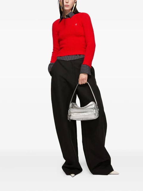 Acne Studios heart-embroidered raglan-sleeve sweater - zdjęcie produktu nr 2