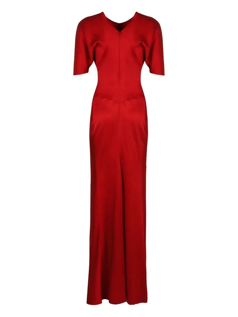 Victoria Beckham gathered-front short-sleeve dress - zdjęcie produktu nr 1