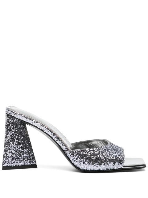 The Attico 85mm Mini Devon sandals - Silver - zdjęcie produktu nr 1