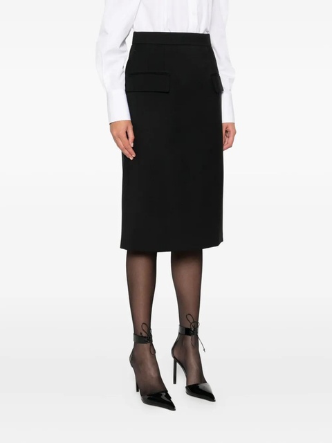 Alexander McQueen pocket-detail skirt - Black - zdjęcie produktu nr 2