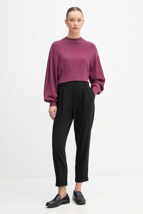 United Colors of Benetton spodnie damskie kolor czarny 4962DF079 - zdjęcie produktu nr 1