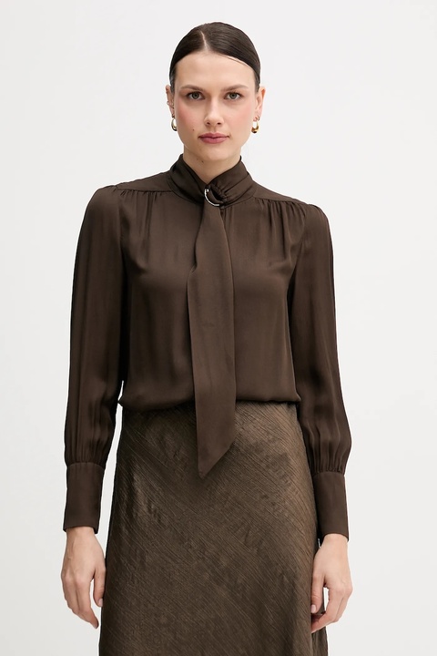 Pedro del Hierro koszula damska kolor brązowy regular 6632015 - zdjęcie produktu nr 1