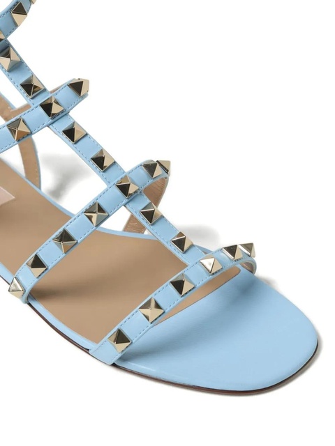 Valentino Garavani Rockstud flat sandals - Blue - zdjęcie produktu nr 2