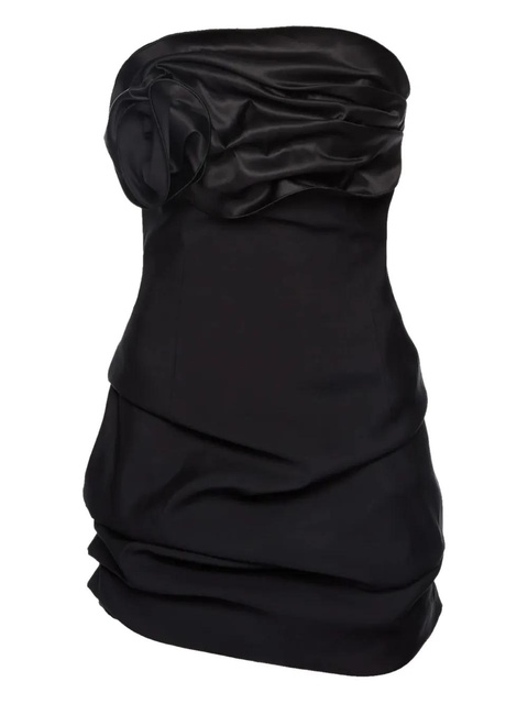 Magda Butrym strapless ruched minidress - Black - zdjęcie produktu nr 1