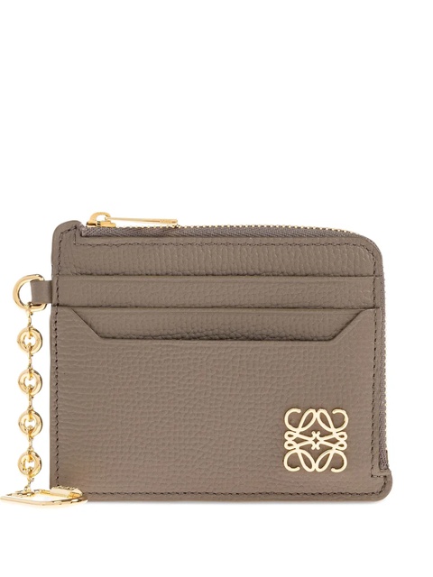 LOEWE Anagram-plaque cardholder - Brown - zdjęcie produktu nr 1