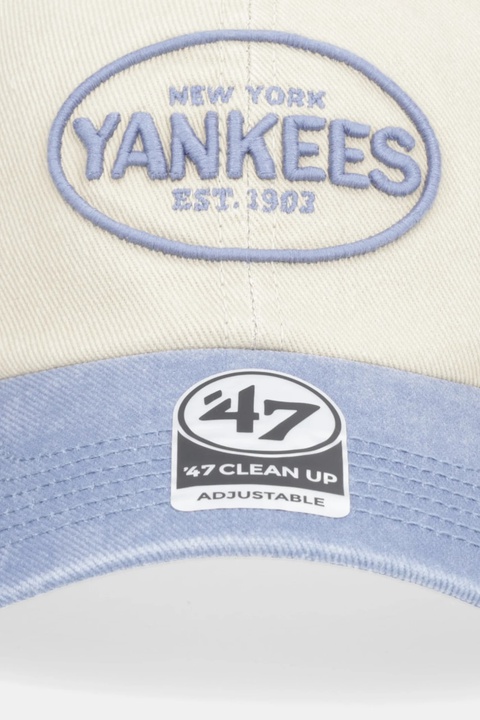 47 brand czapka z daszkiem bawełniana MLB New York Yankees kolor beżowy B-BRKTL17DHS-K0 - zdjęcie produktu nr 2