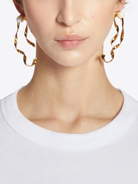 DRIES VAN NOTEN wave stud earrings - Gold - zdjęcie produktu nr 2