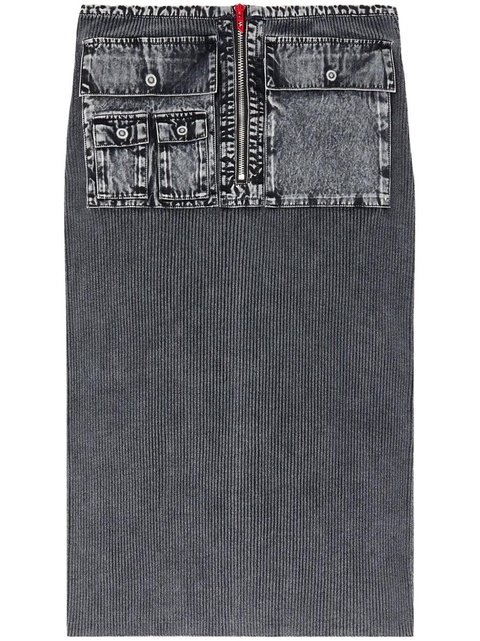 Diesel M-Meryn midi skirt - Grey - zdjęcie produktu nr 1