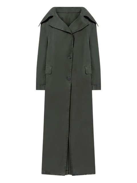 The Attico large-collar button-fastening coat - Green - zdjęcie produktu nr 1