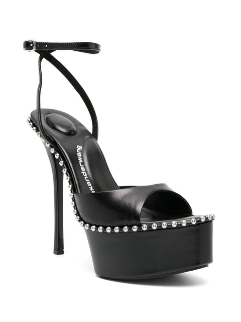 Alexander Wang Nova 145mm platform leather sandals - Black - zdjęcie produktu nr 2