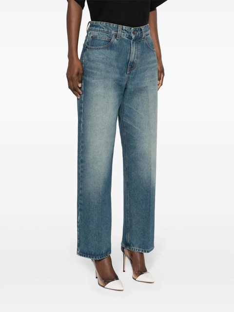 Victoria Beckham mid-rise straight-leg jeans - Blue - zdjęcie produktu nr 2