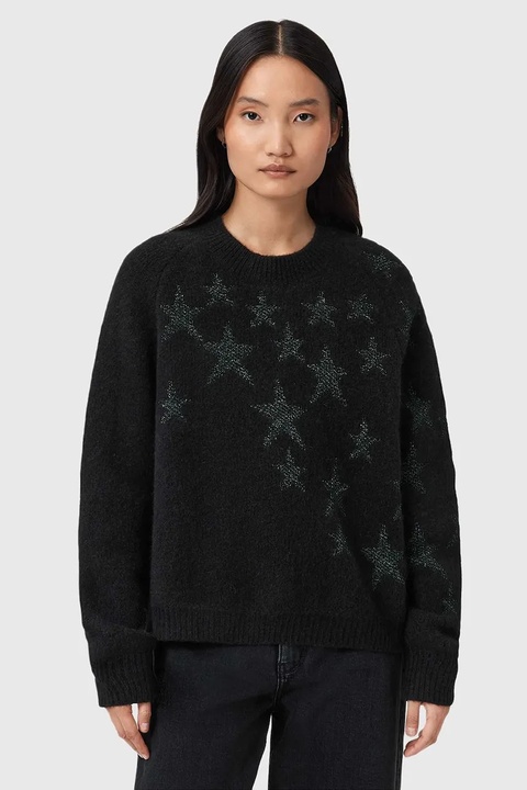 AllSaints sweter z dodatkiem wełny damski kolor czarny W089KD - zdjęcie produktu nr 1