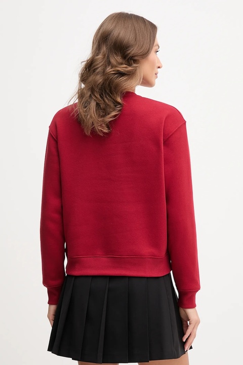 Tommy Hilfiger bluza damska kolor bordowy z nadrukiem WW0WW39791 - zdjęcie produktu nr 2