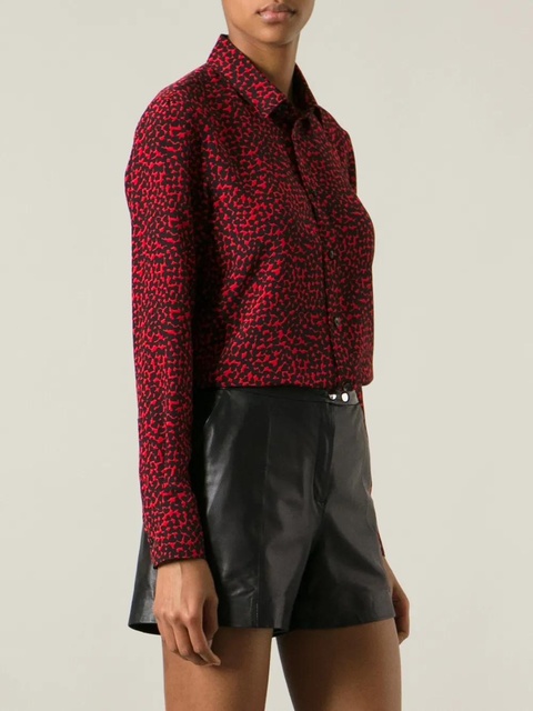 Saint Laurent heart-print shirt - Red - zdjęcie produktu nr 1
