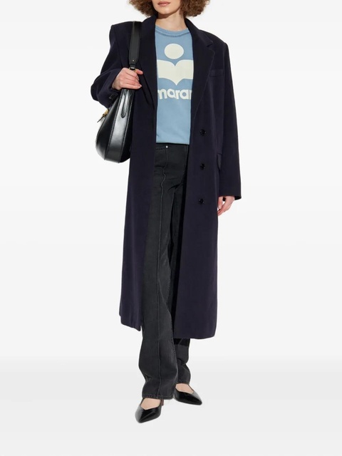 MARANT ÉTOILE logo-print cotton sweatshirt - Blue - zdjęcie produktu nr 2