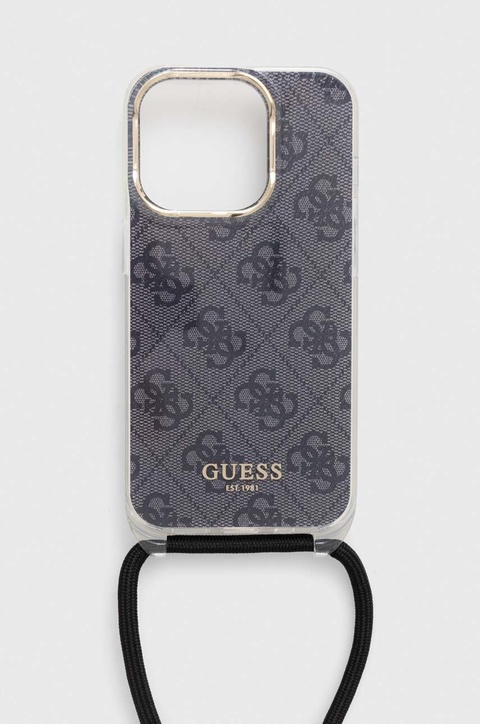 Guess etui na telefon iPhone 15 Pro 6.1" kolor czarny - zdjęcie produktu nr 2