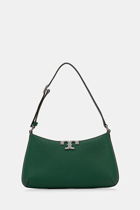 Tory Burch torebka bawełniana Eleanor Soft Slim kolor zielony 174850.301 - zdjęcie produktu nr 1