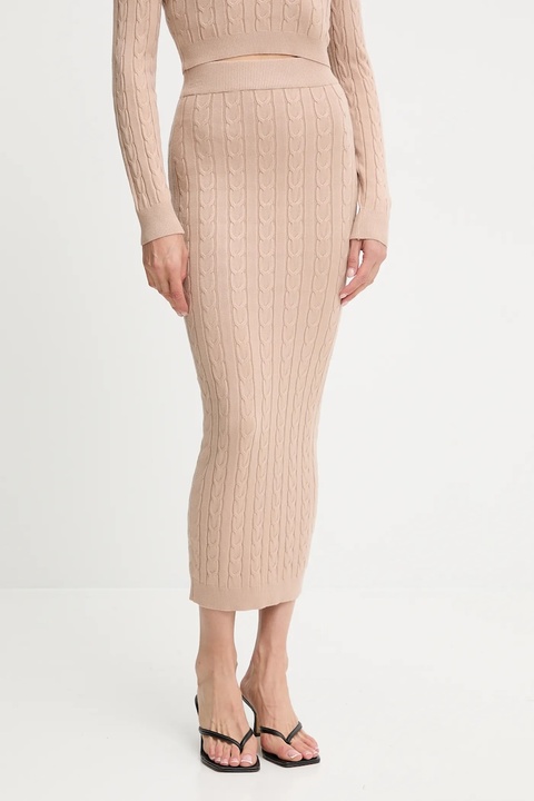 Answear.LAB sweter i spódnica damski kolor beżowy - zdjęcie produktu nr 2