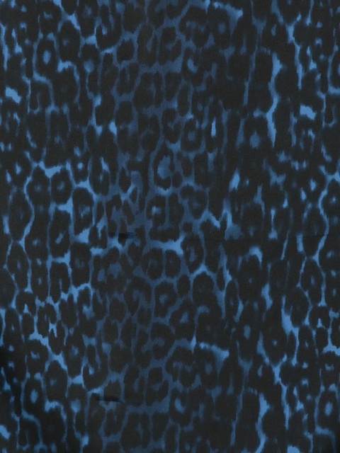 Lanvin leopard-print silk scarf - Blue - zdjęcie produktu nr 2