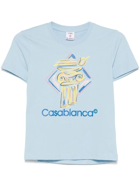 Casablanca Diamond Column-print T-shirt - Blue - zdjęcie produktu nr 1