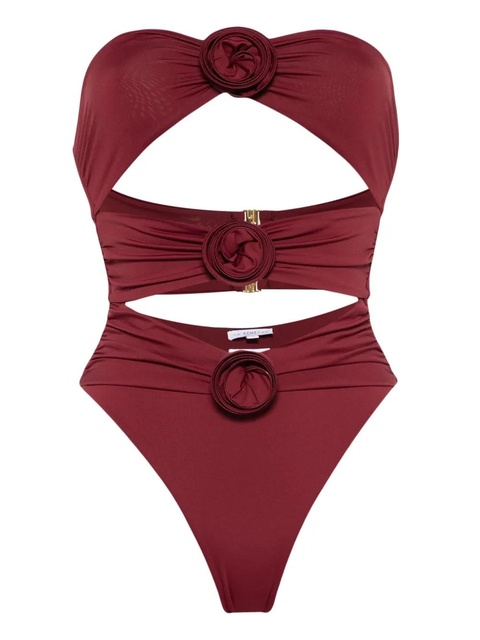 La Reveche flower-detailing swimsuit - Red - zdjęcie produktu nr 1