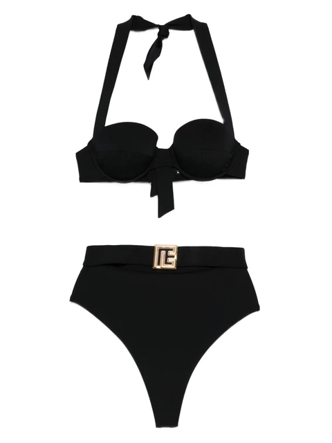 Balmain halterneck belted bikini - Black - zdjęcie produktu nr 2