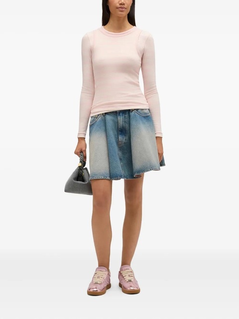 GANNI striped long-sleeved top - Pink - zdjęcie produktu nr 2