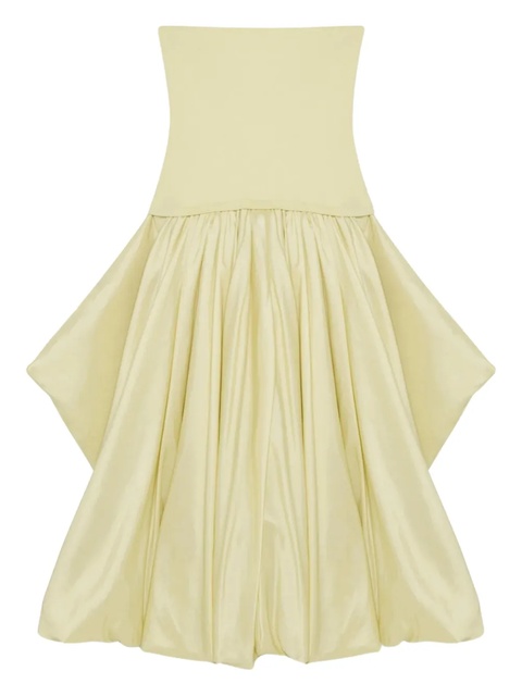 Simkhai strapless balloon-skirt midi day dress - Yellow - zdjęcie produktu nr 1